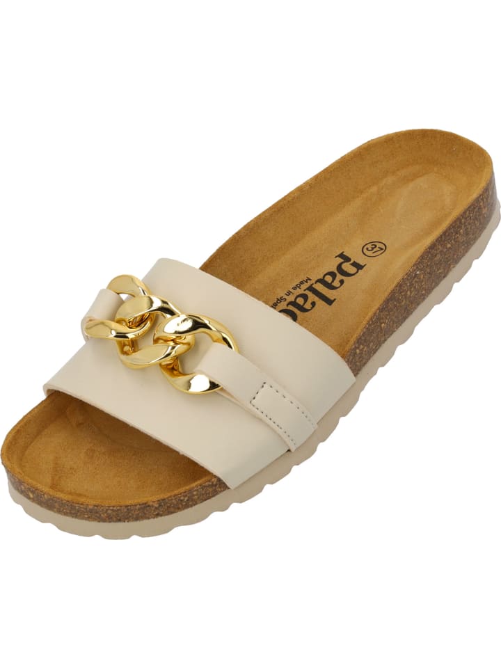 Pantoletten Gozo in Beige Matt