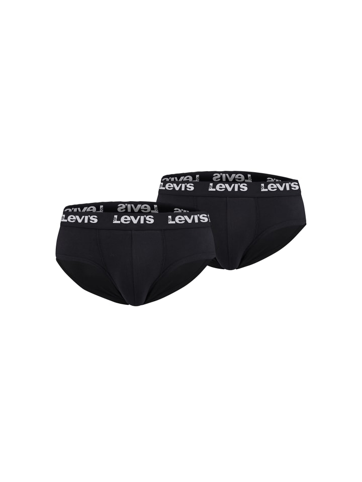 Boxershorts LEVIS Men Repeat Logo Brief 2P in Black