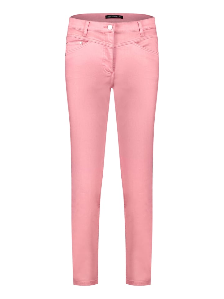 Casual-Hose Slim Fit in Rosé