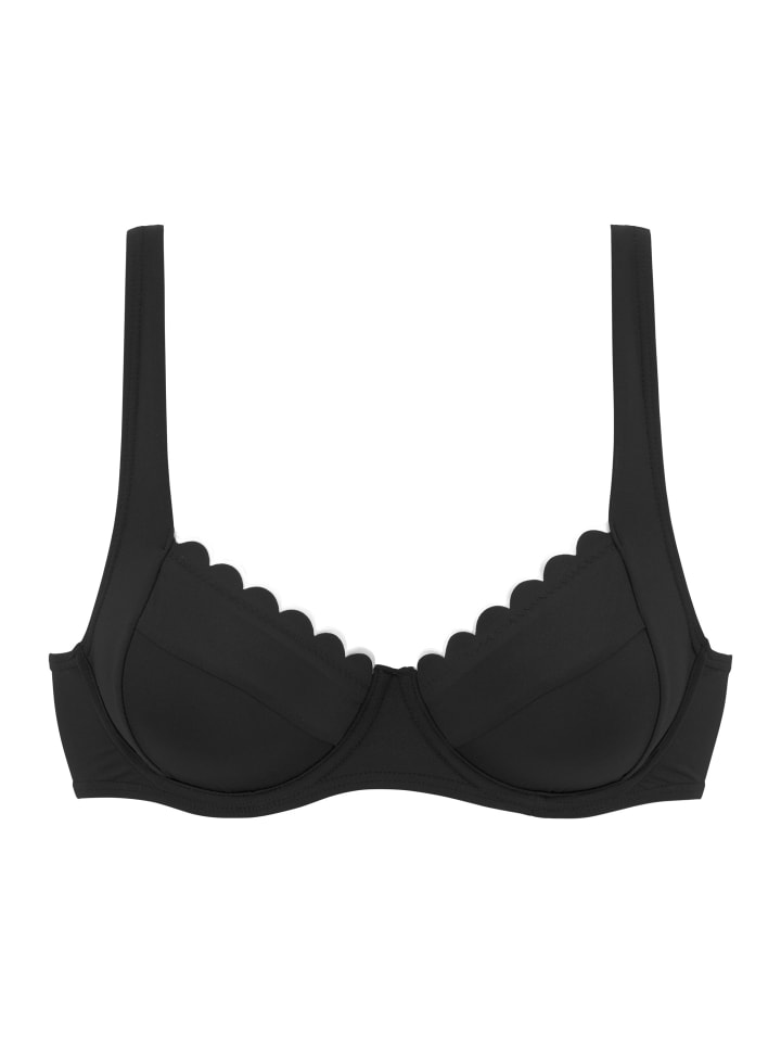 Bügel-Bikini-Top in schwarz