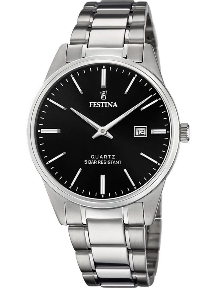 Uhr in Schwarz