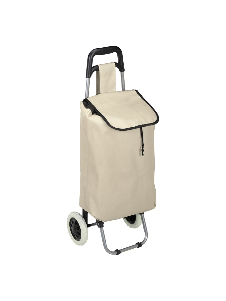 Einkaufstrolley in Beige