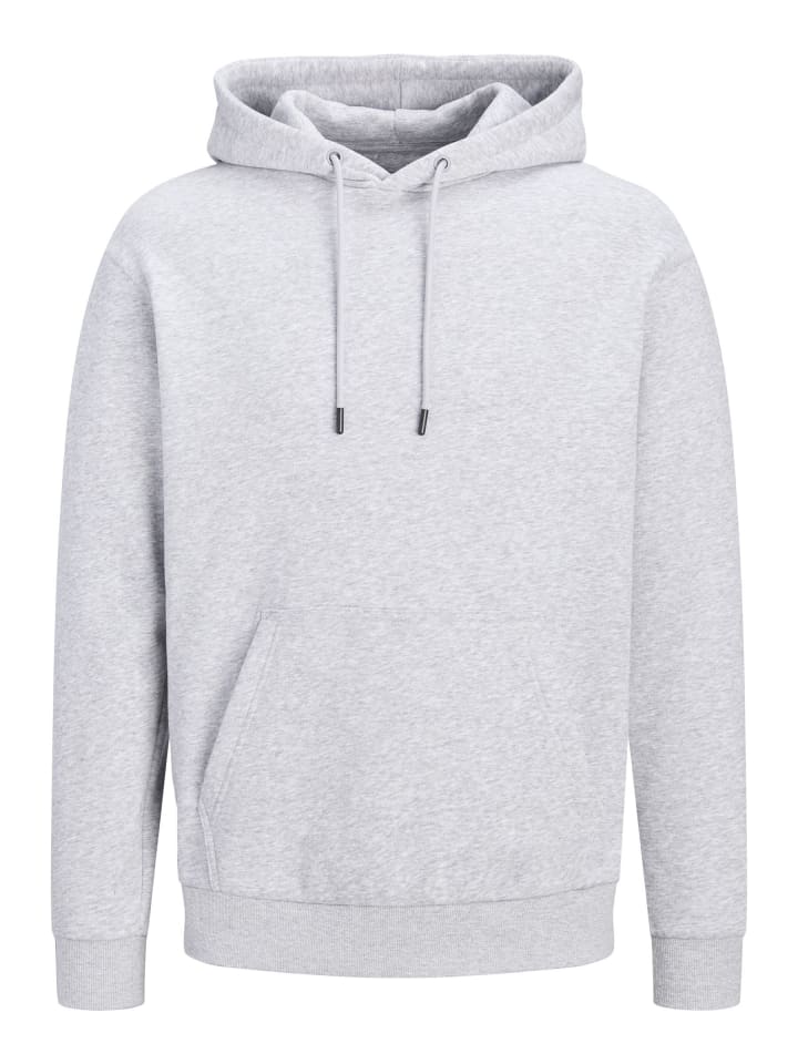 Kapuzenpullover in Light Grey Melange