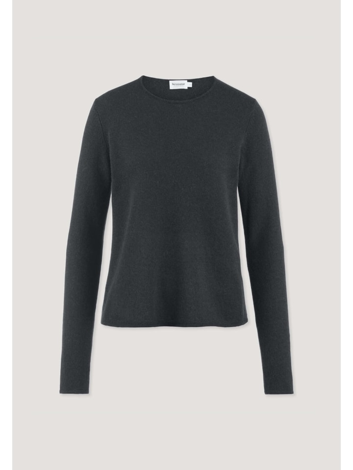 Strick Pullover Regular in schwarz