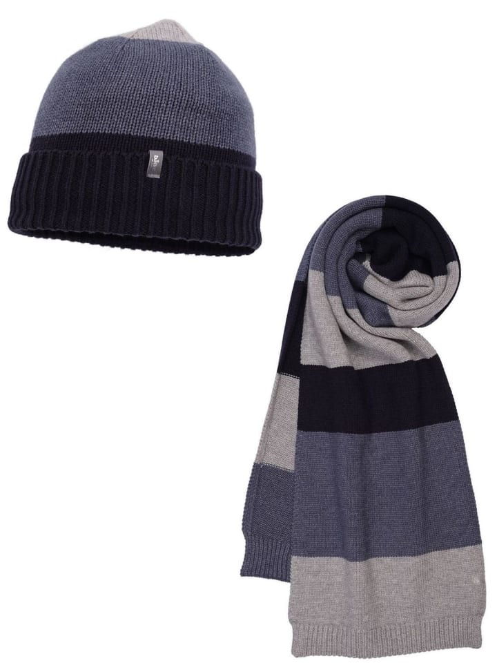 Strick-Set in blau
