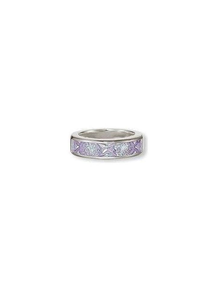 Esprit Damenring in Silber und Rosa aus 925er Sterling-Silber