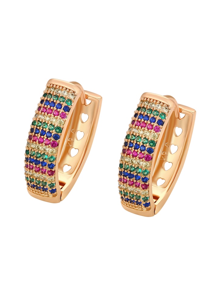 Women Earrings in ROSE_GOLD_MULTICOLOR