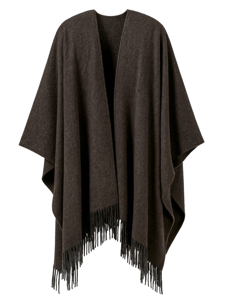 Poncho " Italia " in braun