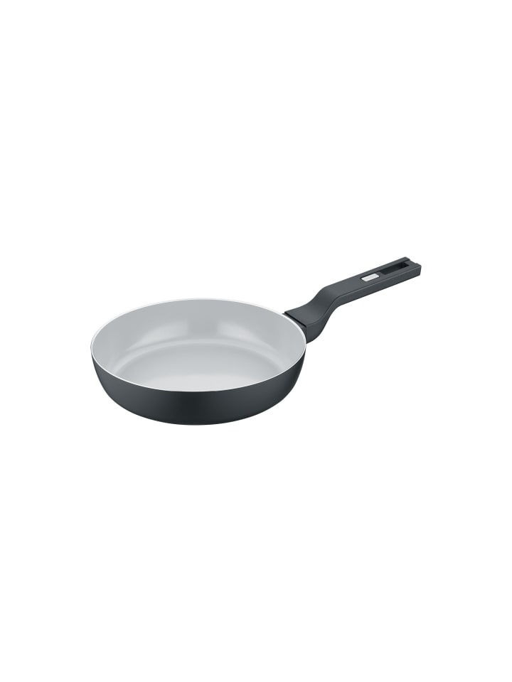 Schmorpfanne aus Aluminium, recycelt - b.clever in schwarz