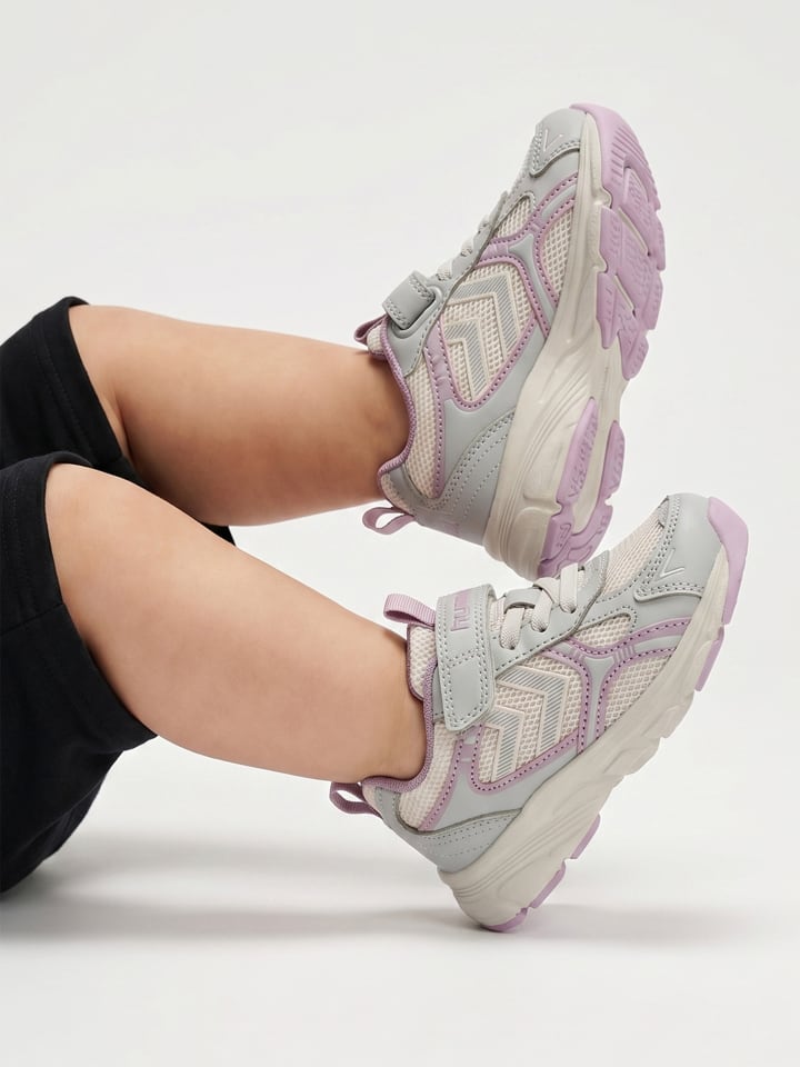Schnürsenkel Sneaker Effort One Lebensstil Kinder in MARSHMALLOW/SILVER