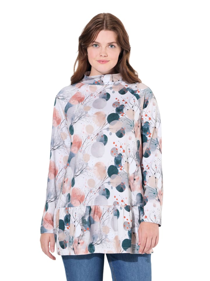 Longshirt in perlweiß