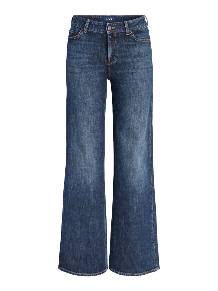 Jeans mit ausgestellter Passform in Blue Denim