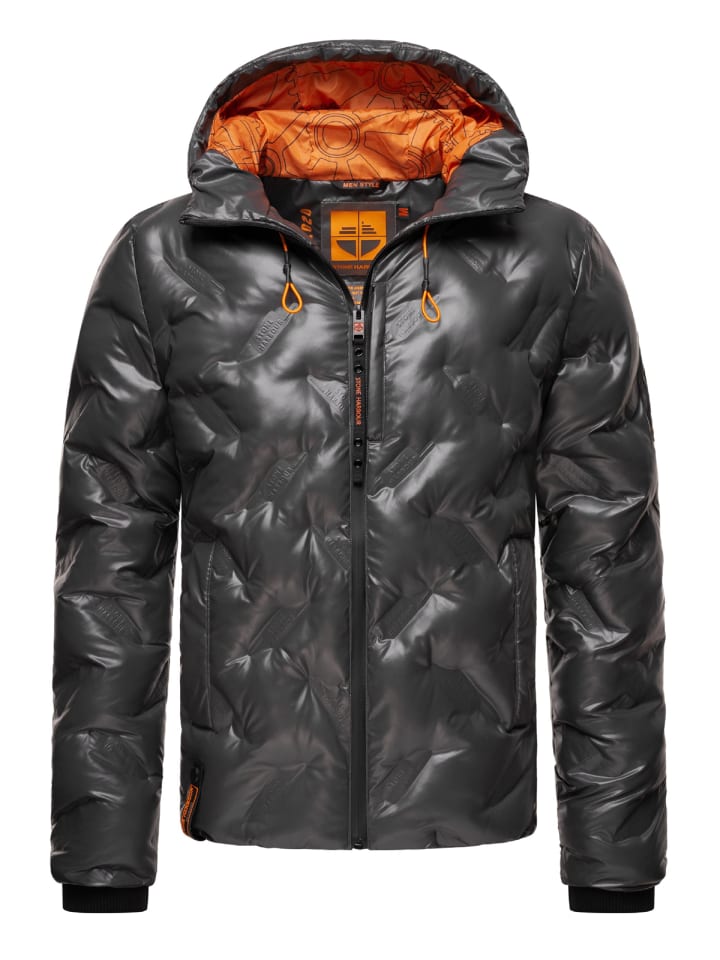 Winterjacke Geroo in Anthracite