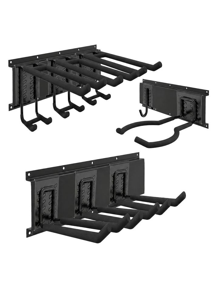 8-tlg. Wandhaken Set in Schwarz