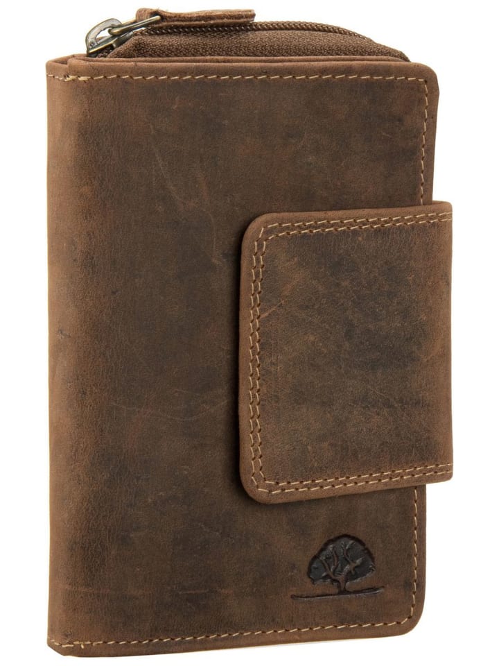 Geldbörse Vintage in Sattelbraun