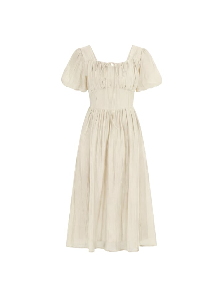 Women Dress in Cream