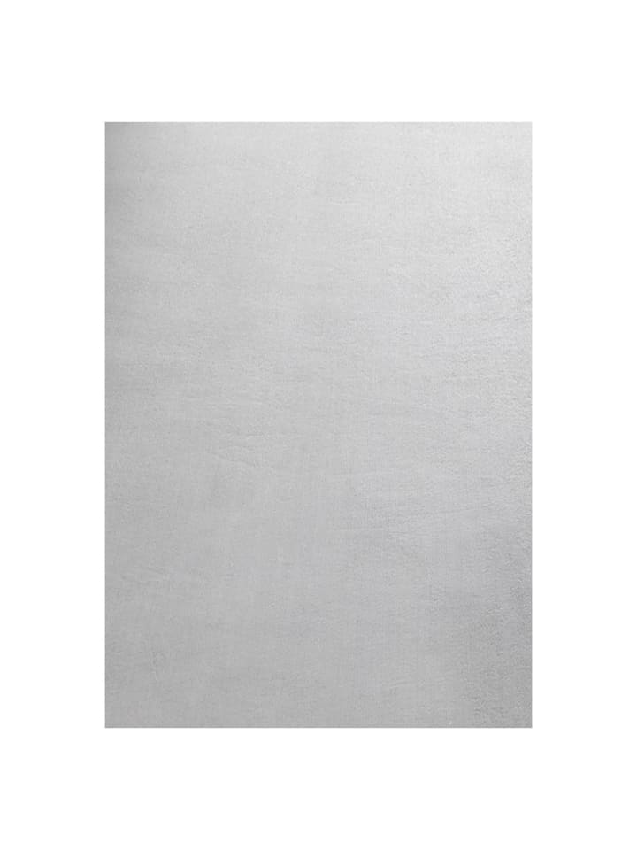 Kurzflor Teppich Silvia in Silber