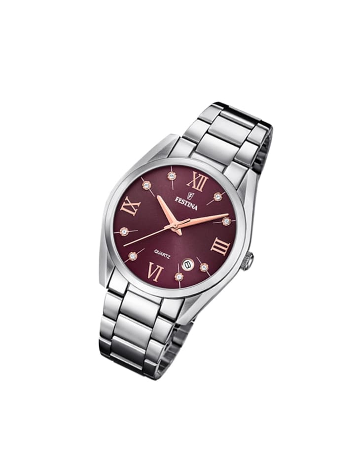 Analog-Armbanduhr Festina Boyfriend silber mittel (ca. 37mm)