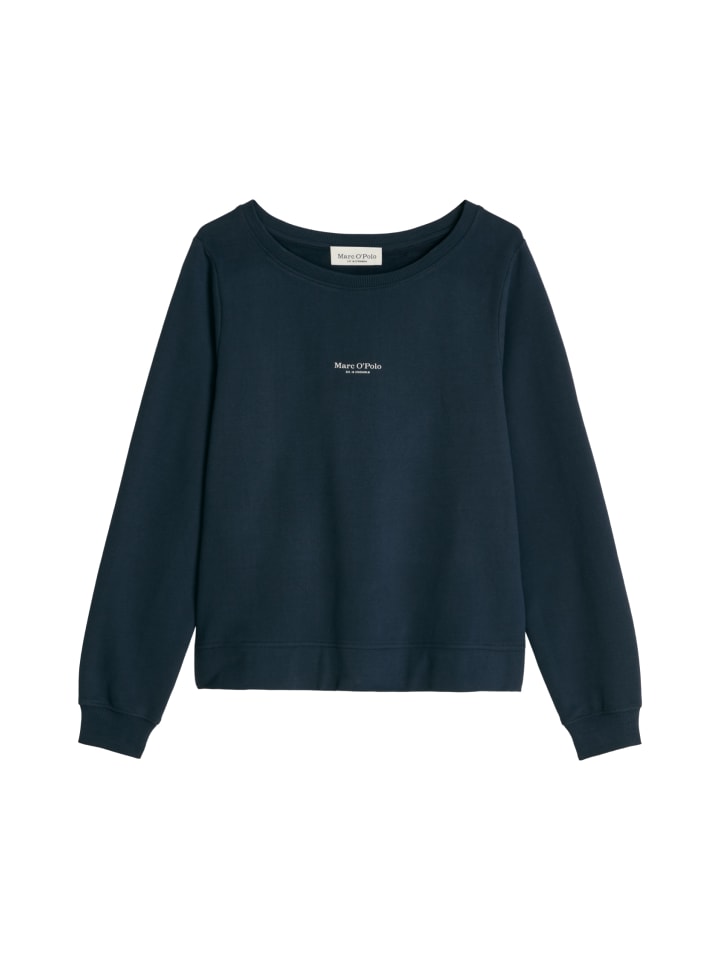 Sweatshirt relaxed garment-dyed in Martime Blue