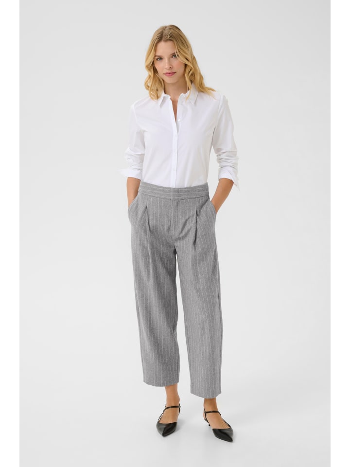Pants Suiting SolbrittPW Contemporary fit in Medium Grey Pinstripe