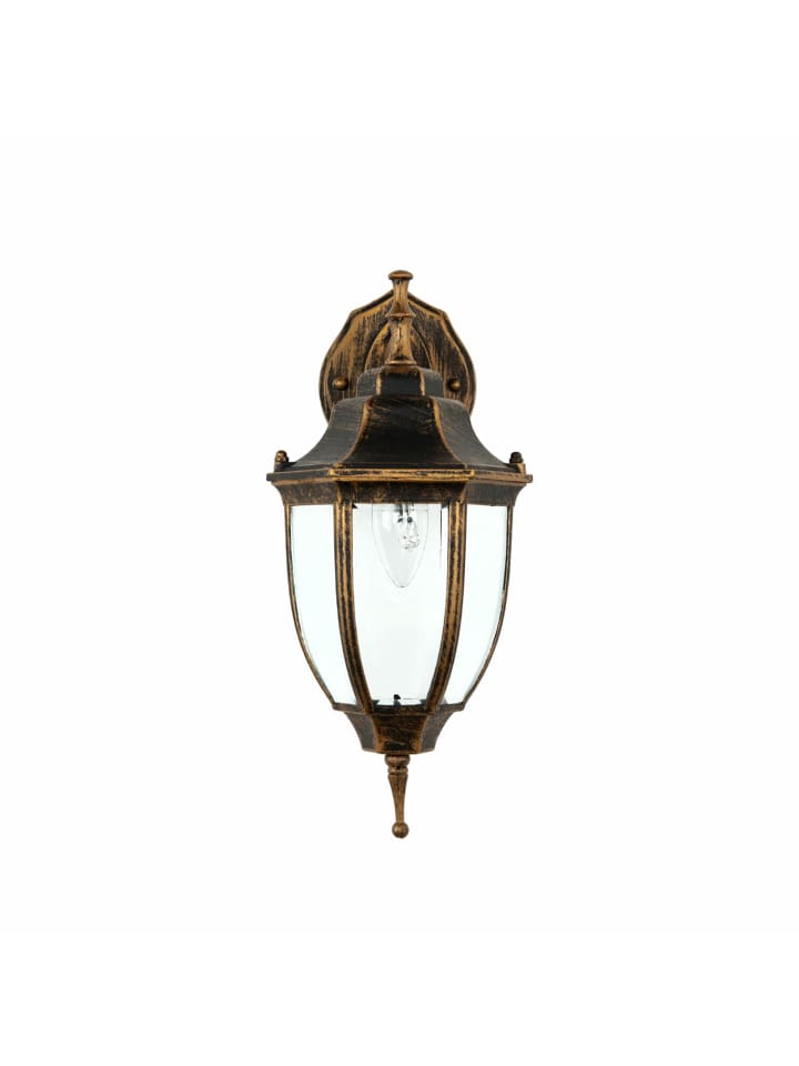 Außen Wandlampe (B)16.5 x (H)35.5 cm in Schwarz Kupfer
