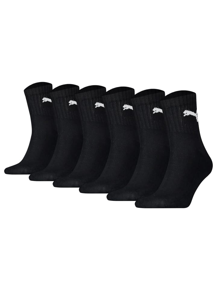 Socken 6er Pack in Schwarz