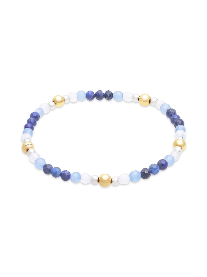 Armband Colorful Beads in silber