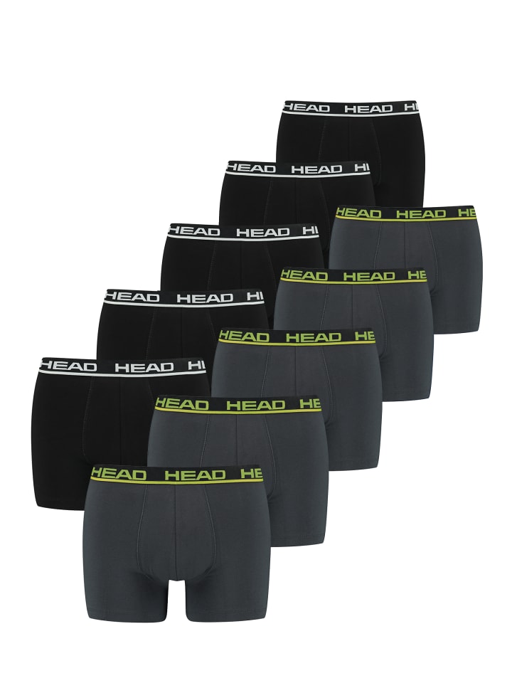 Boxershorts 10 er Pack Boxer in 223 - Black/Anthracite