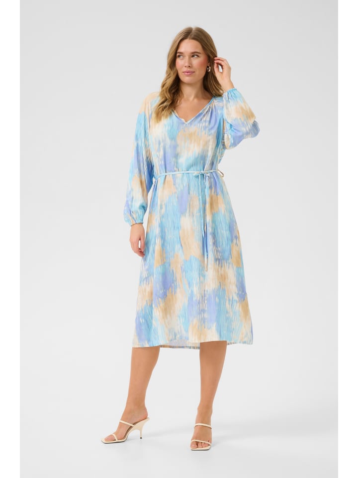 Kleid CRCassia Regular fit in Blue Watercolor