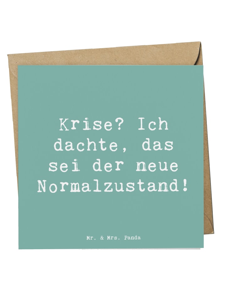Deluxe Karte Spruch Gelassenheit in Krisen mit ... in Meeresbrise
