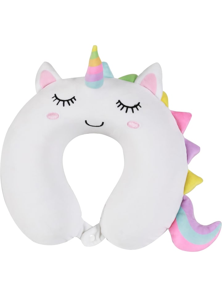 Reisekissen Nackenkissen weich für Nackenstützen Motiv Einhorn
