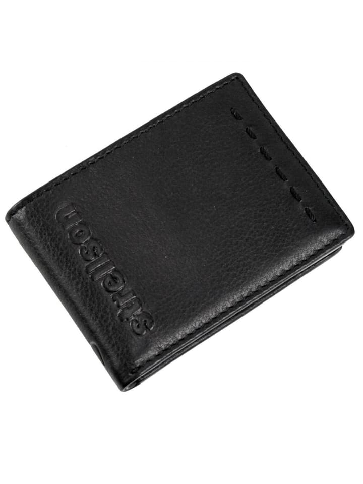 Oxford Circus Geldbörse Querformat Leder 10 cm schwarz