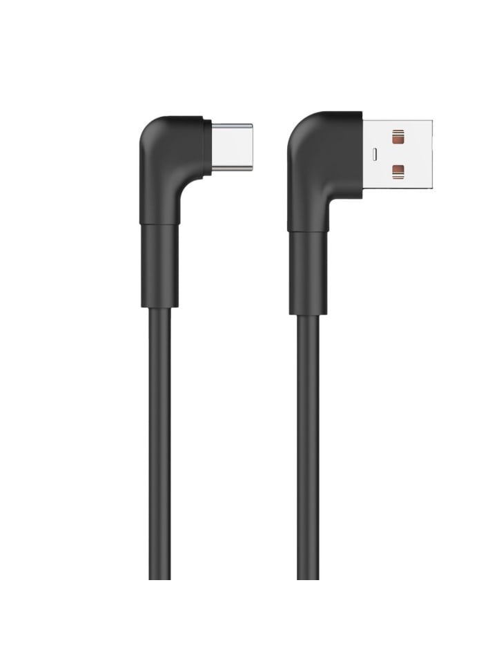 Schnell-Ladekabel Winkelkabel USB - USB-C 1,0m 3A