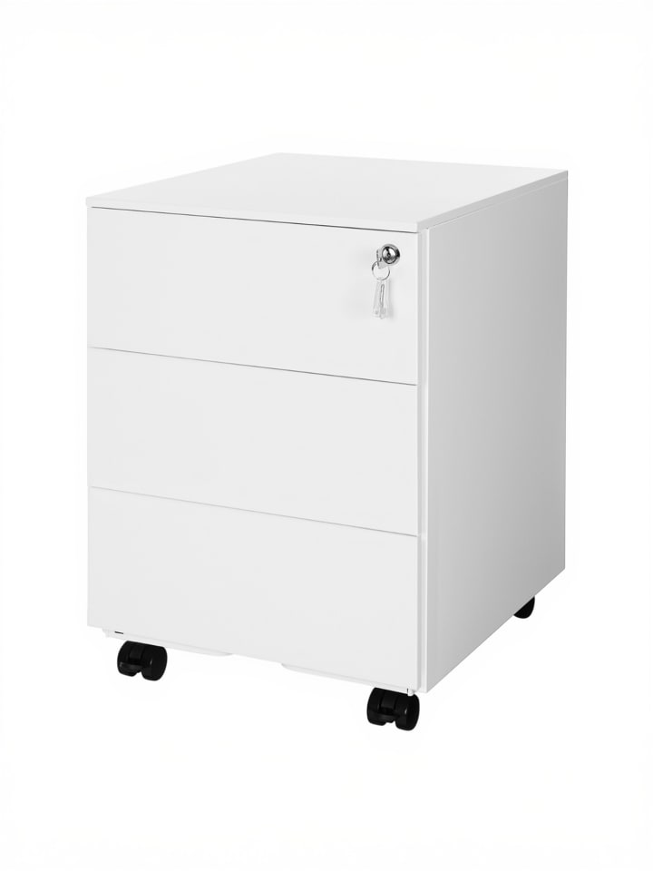 3er-Set: Aktenschrank Berend in Weiß - (B)39 x (H)54 x (T)45 cm