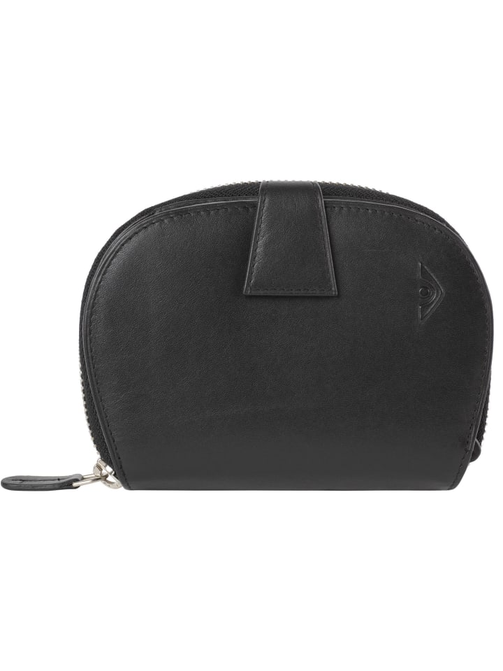 Soft Penny Geldbörse Leder 13 cm schwarz
