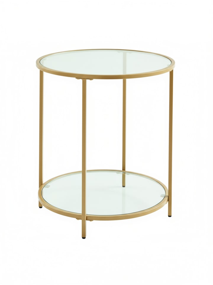 Beistelltisch Baris in Gold - (B)50 x (H)55.3 x (T)50 cm