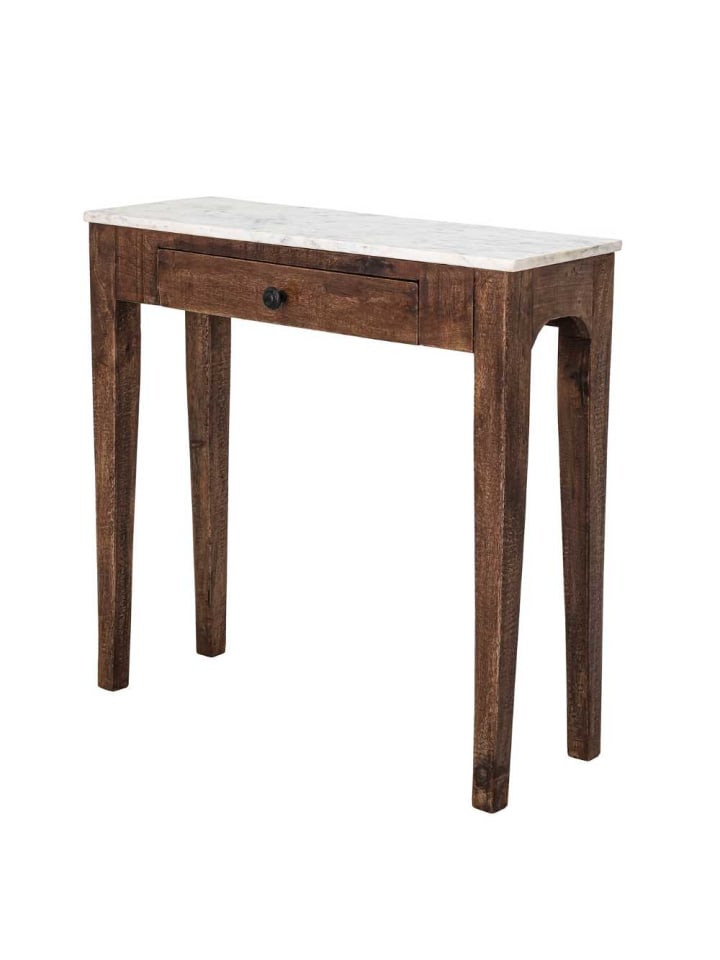 Konsolentisch HAUGE mit Marmor Platte 79x28 cm