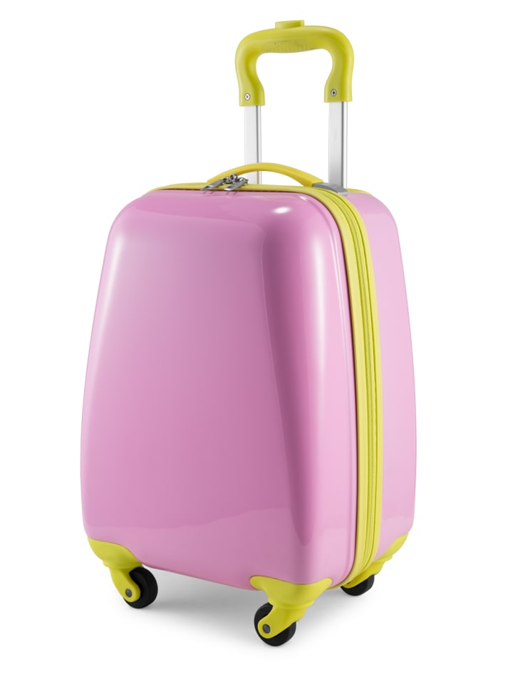 For Kids - Kindertrolley Kinder-Koffer Kindergepäck Hartschale in Pink