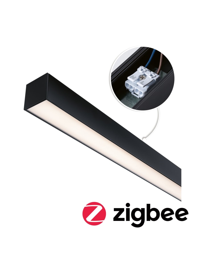 Linion Power Channel ZB Dim 1m 17W 3000K 150VA DC 24V RAL 9004 Signalschwarz