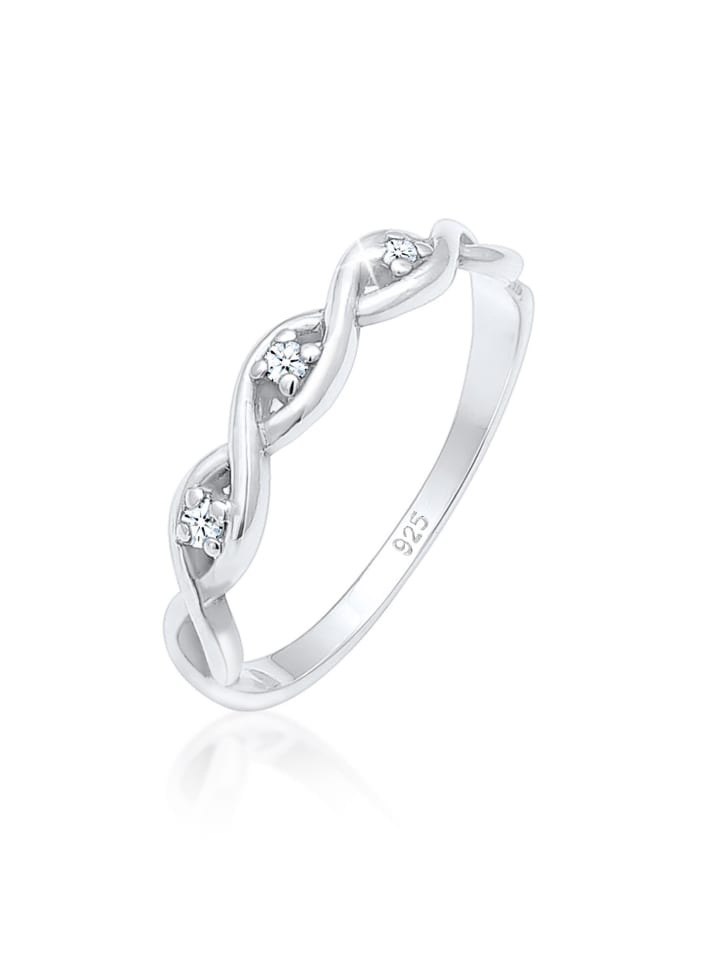 Ring 925 Sterling Silber Knoten, Verlobungsring in Silber