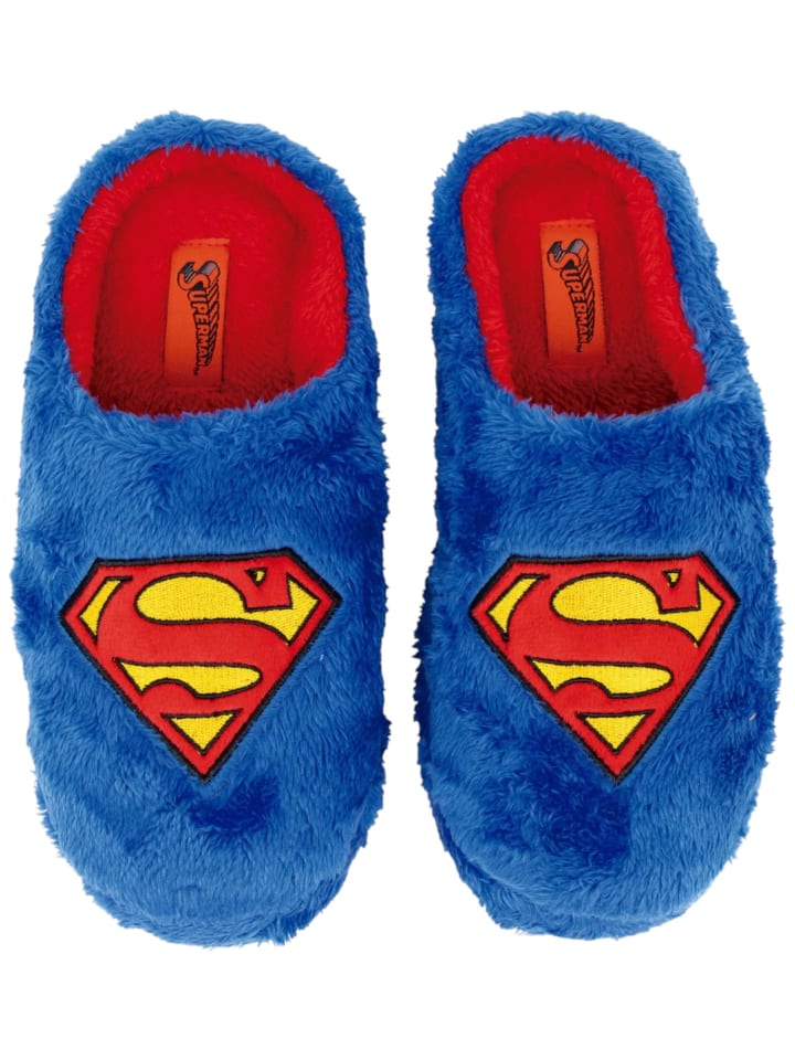 Hausschuhe Superman in Blau