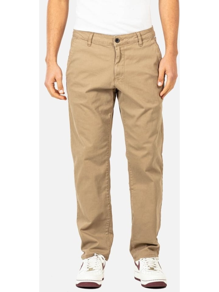 Stoffhose "Regular Flex Chino" in Braun