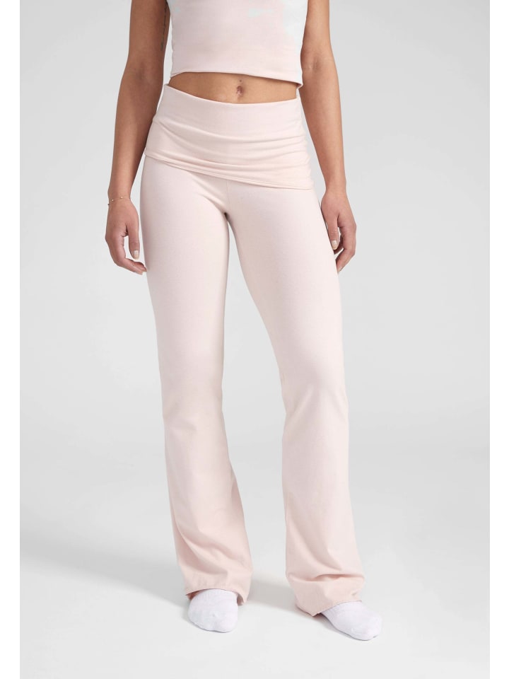 Foldover Pants in Babyrosa