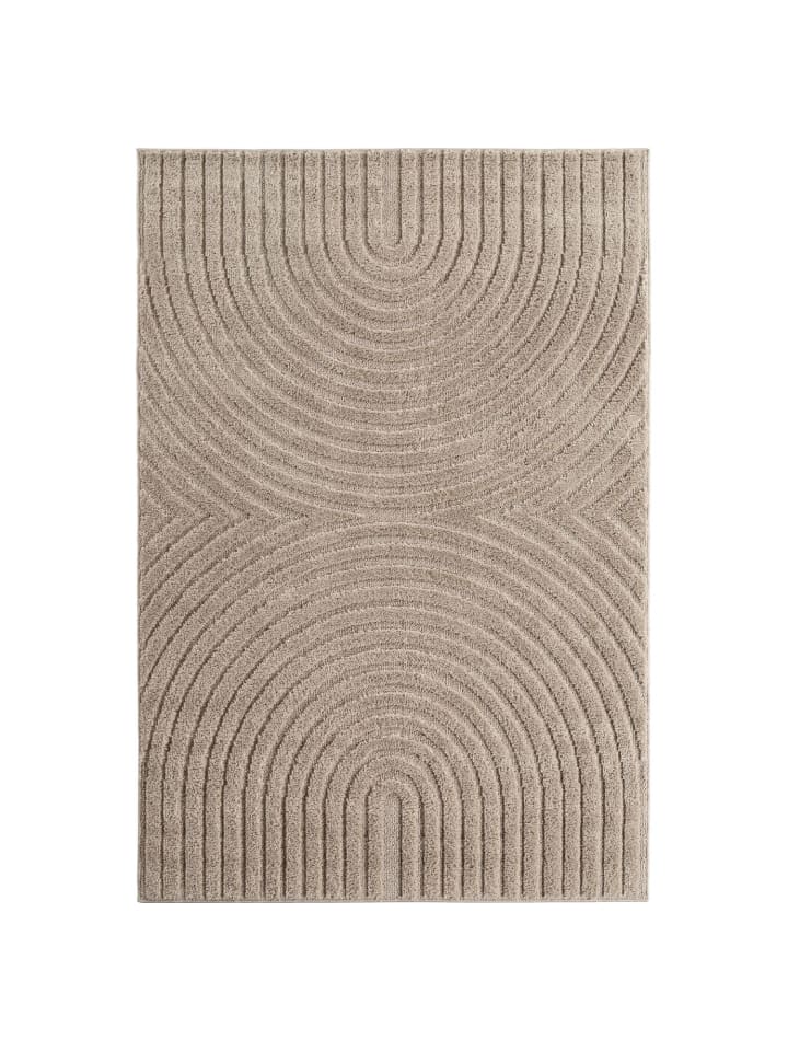 Kurzflor Teppich Art 1122 in Beige