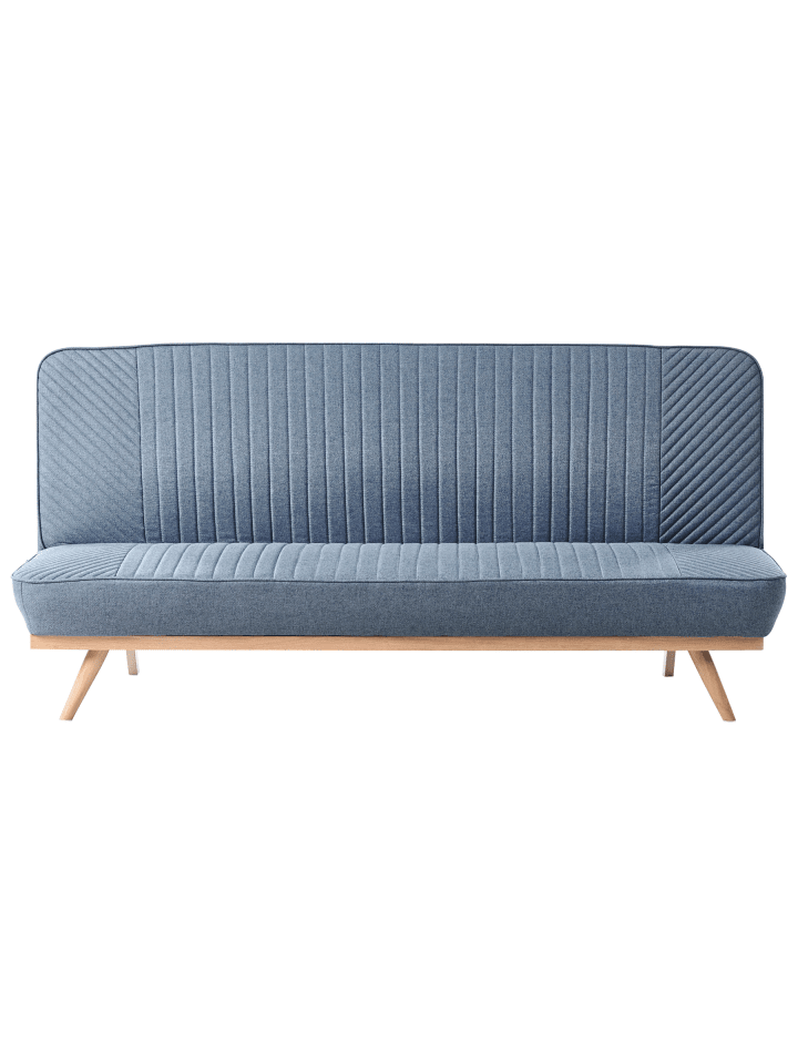 Schlafsofa KALFAFEL in Blau/Braun - (W) 191 x (H) 84 x (L) 73 cm