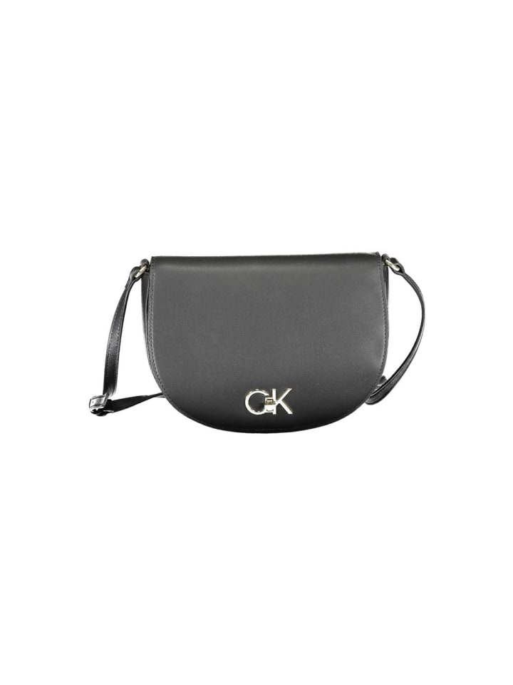 Schwarz Polyurethan Damen Schulter Tasche