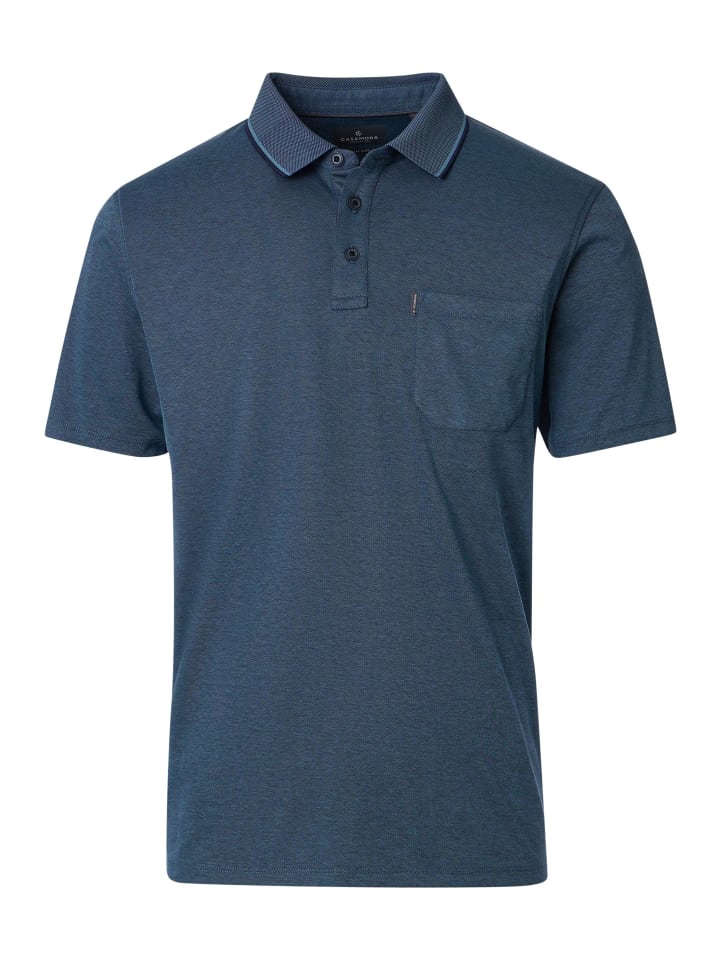 Poloshirt Basic in Dunkelblau