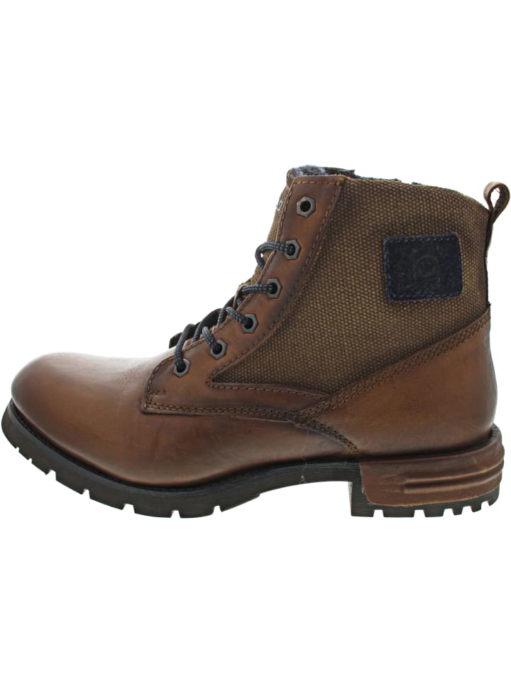 Schnürstiefelette Braun