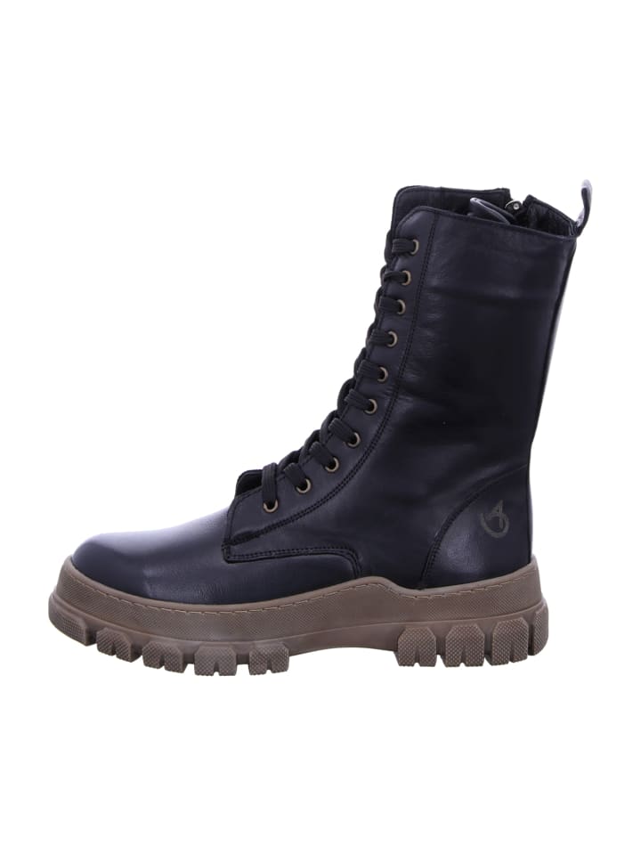 Schnürstiefel in Schwarz