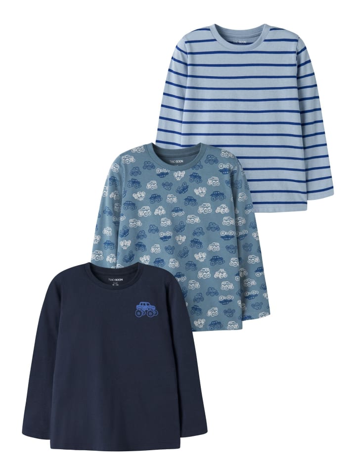 3er-Pack T-Shirt in Captains Blue1